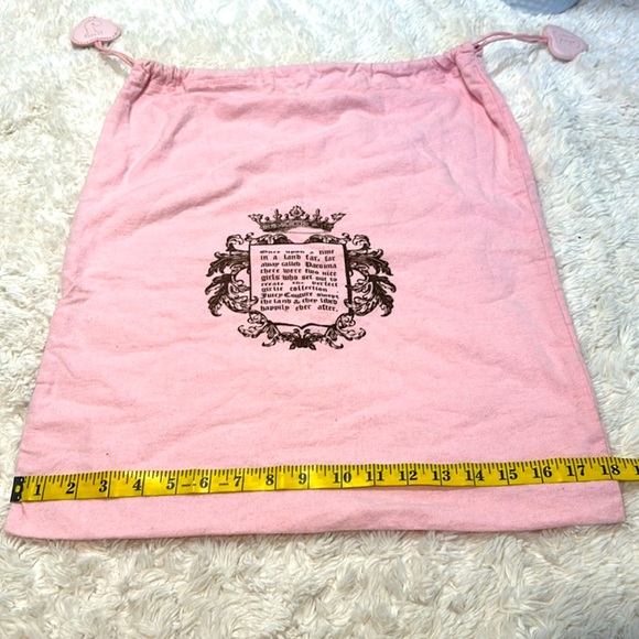 Vintage Juicy Couture Draw String Storage Dust Bag - Pink - Picture 6 of 6